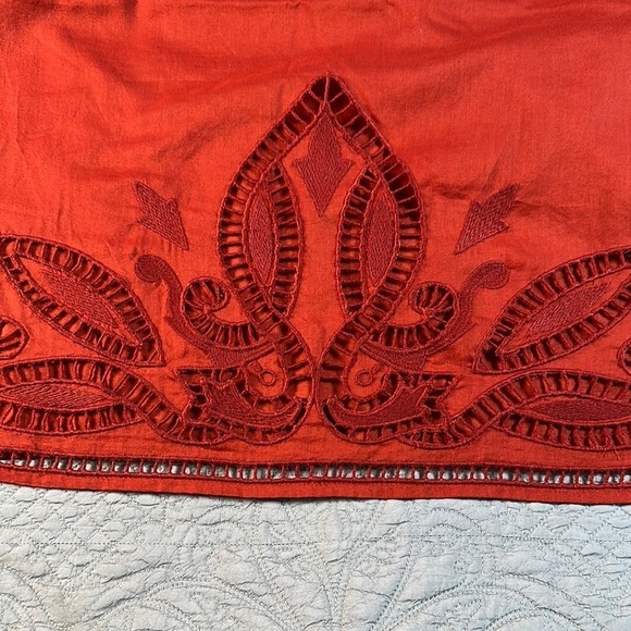 Banana Republic Red Orange Cropped Embellished Camisole - Picture 4 of 8